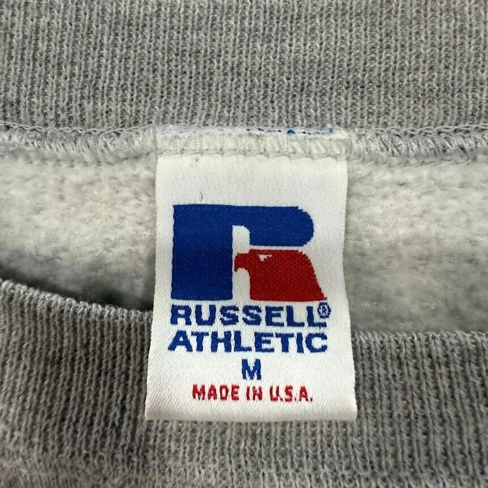 Vintage Russell‎ Athletic Notre Dame Prep Sweatshirt Mens M Gray USA Made